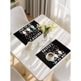 thumbnail image 5 of Black Gnomes Easter Placemats Set of 4, Eggs Botanical Carrot Pastoral Placemats for Dining Table, Place Mats for Kitchen Tabletop, Waterproof Wipeable Dining Table Mats Set, 5 of 9