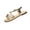 Gold, variant on Women's Elastic Ankle Strap Sandals Flip Fops Open Toe Strappy Butterfly Flats Shoes Slip on Casual Walking Summer Thong Sandals