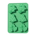 thumbnail image 2 of Christmas Silicone Soap Set Mold,3D Christmas Tree Santa Claus Candy Shaped Mould,6 Cavity Various Shaped Heat-Resistant Silicone Baking Pan,Reusable Kitchen Cooking Tray for Fondant,Gummy,Wax, 2 of 5