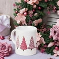 thumbnail image 2 of Pink Christmas Santa Coffee Mug - Winter Holiday Gifts for Women, 2 of 6