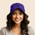 thumbnail image 3 of Dalix Propeller Plane Embroidered Cap Cotton Baseball Hat Airplane Men in Purple, 3 of 5