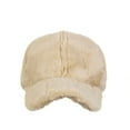 thumbnail image 3 of Roncen Women's Suede Baseball Cap, Khaki Casual Sports Cap with Curved Brim & Structured Crown, Minimalist Outdoor Hat, 3 of 4