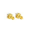thumbnail image 3 of Pendientes de plata s925 con cuatro garras para mujer, tapones para los oídos roscados, pendientes de boda sencillos de oro de 18 quilates bañados en diamantes Mosan, europeos y americanos, 3 of 5
