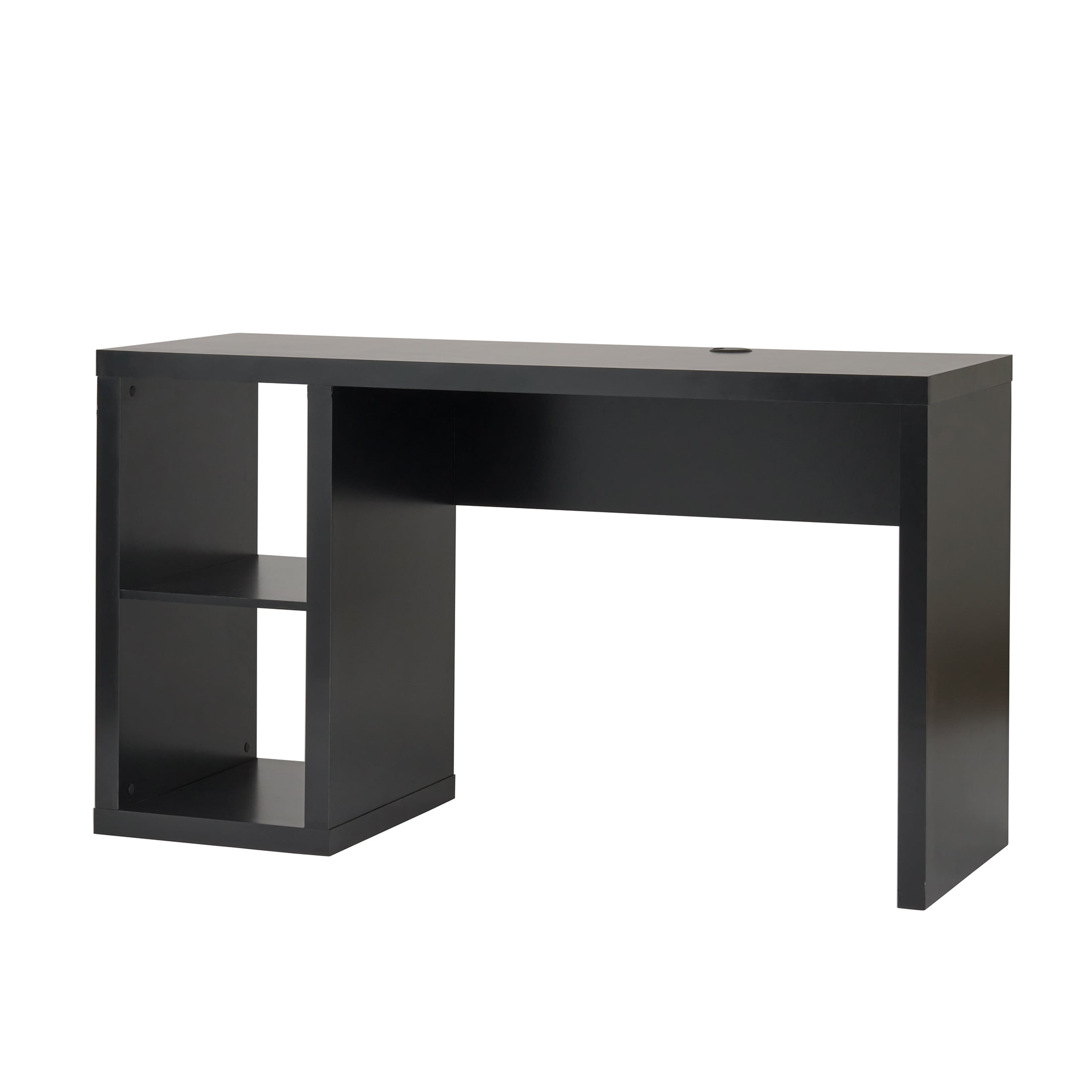 Better Homes & Gardens Cube Storage Office Desk, Solid Black