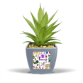 thumbnail image 1 of France Landscap Animals National Flag Fake Pineapple Flower Pot Vase Mini Decor, 1 of 3
