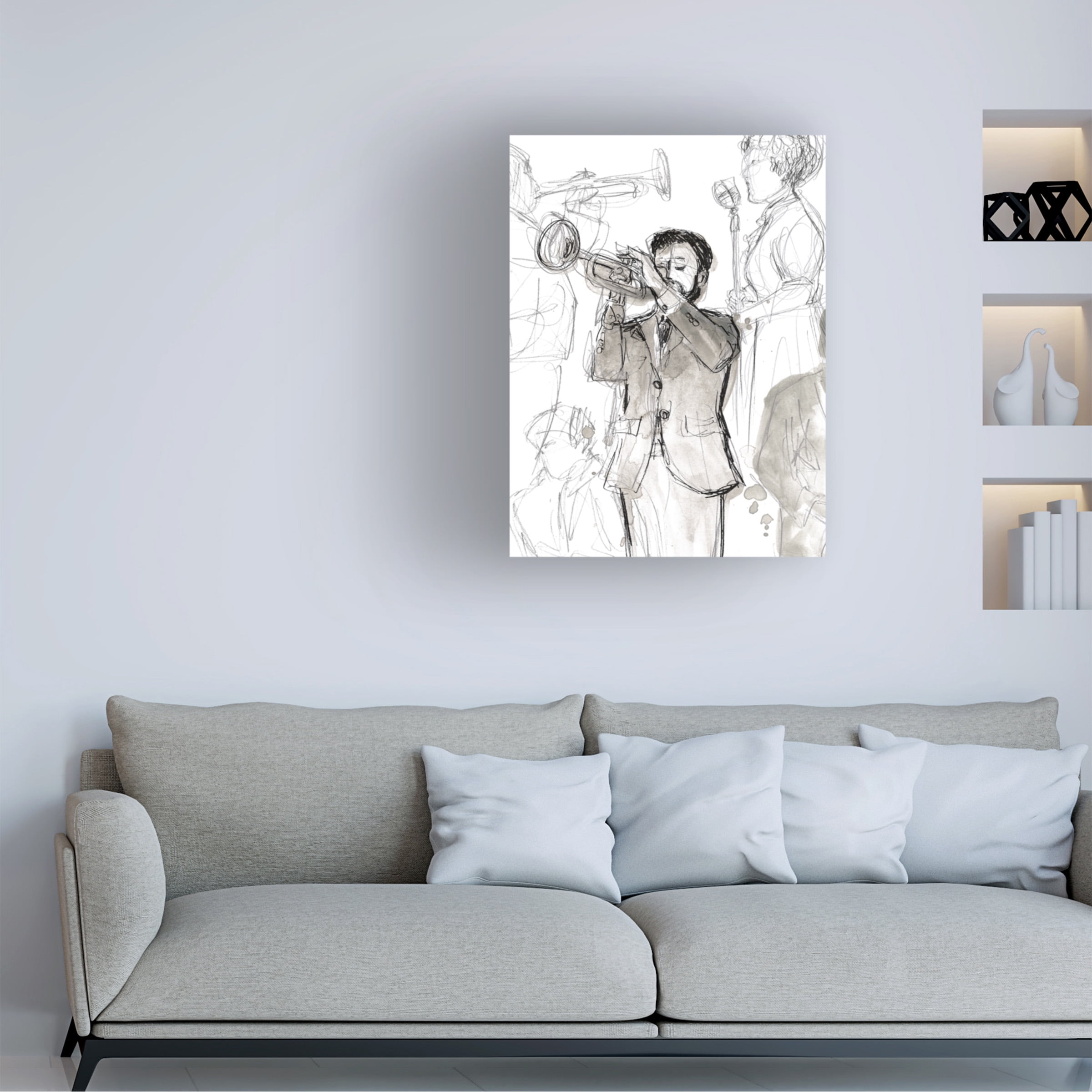 June Erica Vess 'Jazz Sketchbook II' Canvas Art