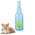 thumbnail image 5 of ZenCart Dog Water Bottle Toy Interactive Dog Chew Toy Plastic Squeaky Bottle Teething Toy with Tennis Ball for Aggressive Chewers, 5 of 8