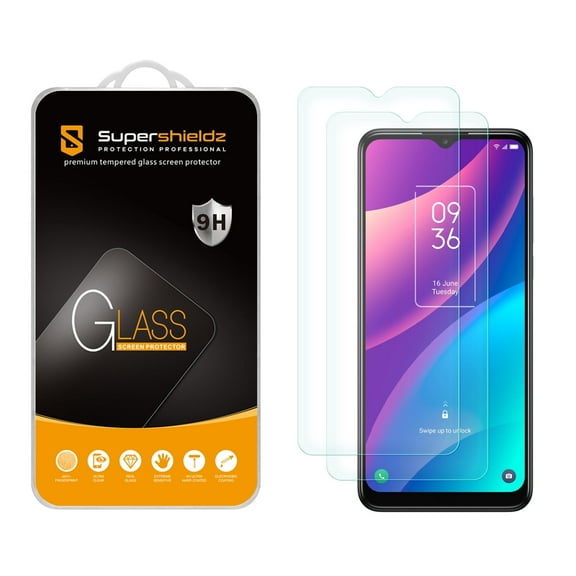 (2 Pack) Supershieldz Designed for TCL 30 SE Tempered Glass Screen Protector, Anti Scratch, Bubble Free