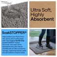 thumbnail image 4 of GORILLA GRIP Ultra Absorbent Grippy Doormat for Muddy Dog Paws, 30x20 Machine Washable Soakstopper Rugs Cleaner Floors, Bed Mat for Dirty Dogs, Indoor Entrance Door Rug Pet Bed Mats Paw Gray, 4 of 10