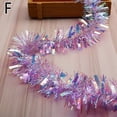 thumbnail image 3 of 2M Christmas Decoration Bar Tops Ribbon Garland Christmas Tree Ornaments White Dark Green Cane Tinsel Xmas Party Supplies, 3 of 5