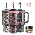 thumbnail image 1 of Powcan Vaso Térmico Skull Con Pajita 2 En 1 40oz, 1 of 8