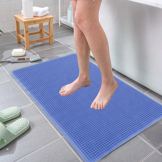 Xihbxyly Alfombrilla de Baño Antideslizante de Pvc para Masaje de Pies, con Ventosa Resistente, Fácil de Limpiar, Ideal para Zonas Húmedas, Ideal para El Hogar y El Spa, con Elegantes Opciones de Col