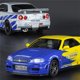 thumbnail image 4 of 1:32 Nissan Skyline Ares GTR R34 coche deportivo de aleación modelo de coche de carreras de Metal fundido a presión simulación sonido luz juguete para regalo para niños, 4 of 5