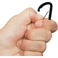 thumbnail image 4 of 10PCS Keychain Clips Mini Carabiner - 1 5/8inch Small Aluminum Durable Quick Release Auto Locking D-shape Spring Loaded Wire Gate Clip for Home, Rv, Camping, Fishing, Hiking, Traveling and Sports, 4 of 5