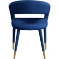 thumbnail image 4 of Meridian Furniture Destiny Navy Velvet Dining Chair, 4 of 5