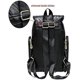 thumbnail image 2 of Mochila Mini Búho De Corte Negro De Moda Para Mujer Bolso De Cuero De Pu Para Niña, 2 of 4