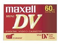 Cassette Mini-DV 60 minutes Maxell DVM 60 