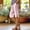 Pink, variant on Women's Casual Bermuda Shorts Knee Length Summer Beach Shorts with Pockets Side Button Slit Lightweight Straight Leg Shorts