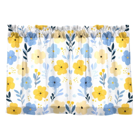 Linen Kitchen Curtains Beautiful Little Flower Tier Curtains Tier Kitchen Living Room Bedroom Balcony 2 Panels 27x24 Inch