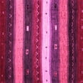 thumbnail image 1 of Ahgly Company Indoor Square Abstract Pink Contemporary Area Rugs, 5' Square, 1 of 4