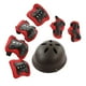 thumbnail image 1 of Casco para niños, coderas, muñequeras, rodilleras para monopatín, casco ajustable ligero para patinar en bicicleta de carretera al aire libre marrón, 1 of 8