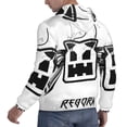thumbnail image 4 of Lsque Geometry Dash Pattern Casual Men's Hoodie,Hooded Sweatshirt with Kangaroo Pocket,Pullover Hoodie-XX-Large, 4 of 8