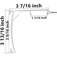 thumbnail image 2 of APUXON Valance Clips 2-Pack for Vertical Valance - Clear Plastic - Easy to Install - Indoor Use - Window Treatment - Manual Control - Plastic Material - Transparent Color, 2 of 4