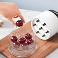 thumbnail image 5 of Cherry Pitter Multiple, 7-Hole Cherry Pit Remover, Multi Cherry Stoner Tool, Fruit Pit Remover, Portable Cherry Pitter with Splatter Protector, Cherry Seed Remover for Making Jam, Pies, Desserts, 5 of 6