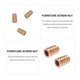 thumbnail image 4 of unbranded 100Ud Tuercas Roscadas Hexagonales De Acero Carbono Dorado Para Muebles Resistentes Uso En Madera, 4 of 5