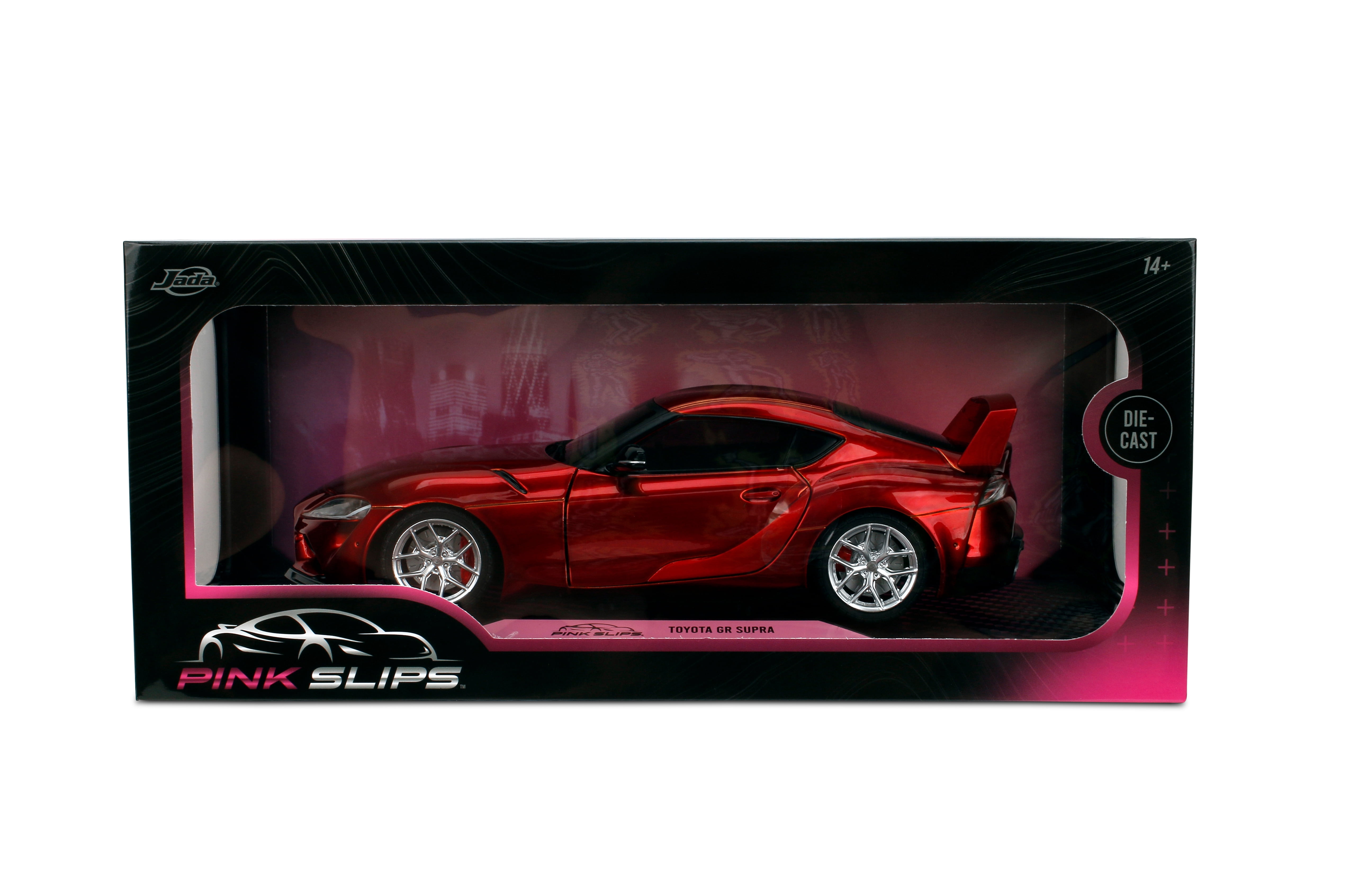 Jada Pink Slips Toyota Supra MK5 - 1:18 Scale Diecast Model with Opening Doors and Working Steering - for Collectors and Enthusiasts 14+