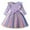 Purple, variant on Kiijoy Girls Long Sleeve Rainbow Mesh Dress Shiny Tulle Tutu Princess Dress, Sizes 6M-5T