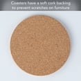 thumbnail image 5 of Thirstystone 6-Pack Thick Cork Coasters in Black Coaster Holder, 5 of 5