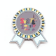 thumbnail image 1 of Purple Sweat musica patrón ilustrar Insignia broche Medalla ganadora, 1 of 3