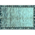 thumbnail image 1 of Ahgly Company Indoor Rectangle Abstract Light Blue Modern Area Rugs, 7' x 10', 1 of 4