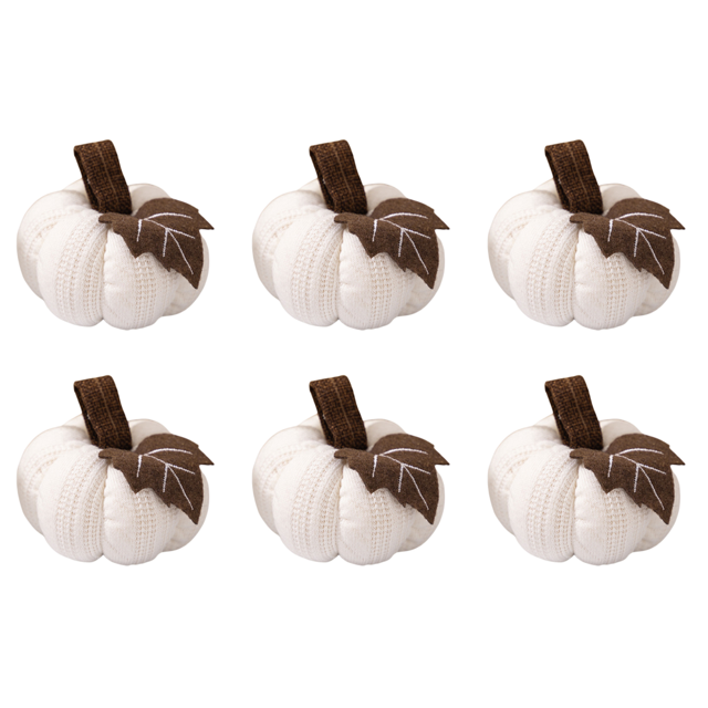 Calabazas Ganchillo Adorno Calabaza Punto para Acción Gracias () Blanco