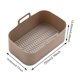 thumbnail image 4 of Revestimientos Silicona para Freidora Aire Bandeja Rectangular Antiadherente Hornear (café), 4 of 4