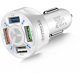 thumbnail image 1 of Cargador blanco uno del coche del cargador del coche del cargador 4usb del teléfono móvil del coche QC3.0 para cuatro, 1 of 5