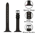 thumbnail image 2 of Stiroll Correas De Cuero Delgadas Compatibles Con Apple Watch Band 38 Mm, 40 Mm, 41 Mm, 42 Mm (Serie 10) Pulsera Delgada De Cuero De Grano Superior Para Iwatch Ultra Se Series 10/9/8/7/6/5/4/3/2/1 (Ne, 2 of 5
