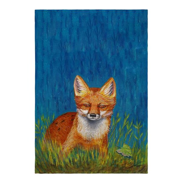 Betsy Drake FL139G Red Fox Flag - 28 x 40 in.