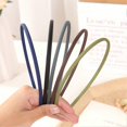 thumbnail image 1 of Matte Headband Women Pure Color Simple Elegant Hairband Hair Accessory for Holiday Party Dating 0.5cmGreen, 1 of 1