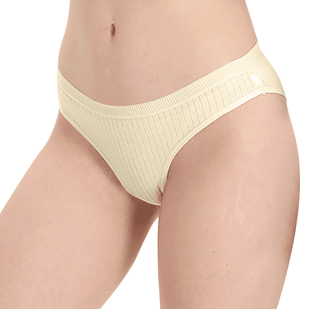 Fulorrnie Underwear for Women Plus Size Briefs Tummy Control Seamless Panty Elastic Waist High Waistband Comfort Panties  Beige  S
