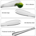 thumbnail image 4 of 2 Pcs Couteau à Beurre en Acier Inoxydable 3 en 1 Couteau à Beurre Multifonctionnel Design Dentelé, 4 of 5