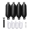 thumbnail image 3 of koolsoo 4 Pcs Bateau s Pare-Chocs de Bateau Protection Bateau s Bouée d'Amarrage Noir, 3 of 9