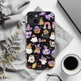 thumbnail image 5 of Kawaii Halloween Phone Case for iPhone 16 15 14 13 12 11 Pro Max, Mini & Plus – Pastel Ghosts, Cats, Pumpkins & Cute Spooky Vibes (Black), 5 of 6