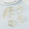 thumbnail image 3 of WHAMVOX 8pcs Metal Memo Holder Table Placecard Holder Stand for Wedding Banquet (Golden), 3 of 8