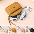 thumbnail image 3 of Womens Coin Purse Wrist Lanyard Handheld Wallet Solid-Color Zipper Key Bag, 3 of 8