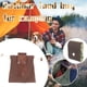 thumbnail image 1 of Fiudx Bolsa de Recolección de Alimentos para Exteriores, Diseño de Lona Encerada, Cinturón Ajustable, Almacenamiento Versátil para Frutas, Hongos, Conchas, Senderismo y Acampada, Práctica Bolsa Plega, 1 of 7