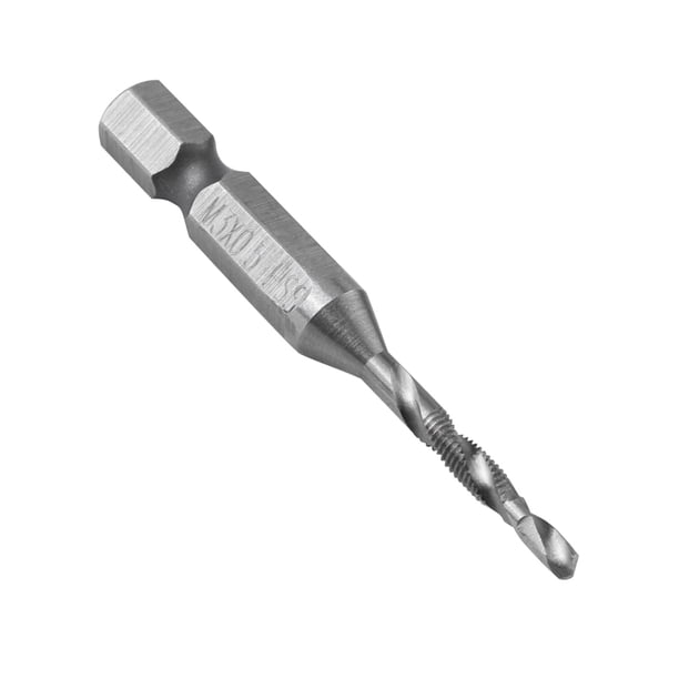Brocas Cónicas De Vástago Hexagonal HSS M3, Pieza De Herramienta Eléctrica, Punta Autocentrante, Procesamiento En Un Paso Para Taladrado, Roscado Y Corte Con 1 Broca Cónica.