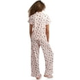 thumbnail image 3 of dELiA*s Women's Pajamas - 2 Piece Super Soft Button Down Sleep Shirt and Wide Leg Pajama Pants (S-3X), 3 of 6