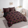 thumbnail image 3 of Homewish Brown Pink Checkered Twin Bedding Sets 7-Piece for Adult, Cartoon Pixelate Miner Bedding Comforter Set, Modern Fashion Style Reversible Sheet Sets, Super Cozy Room Decor, 3 of 7